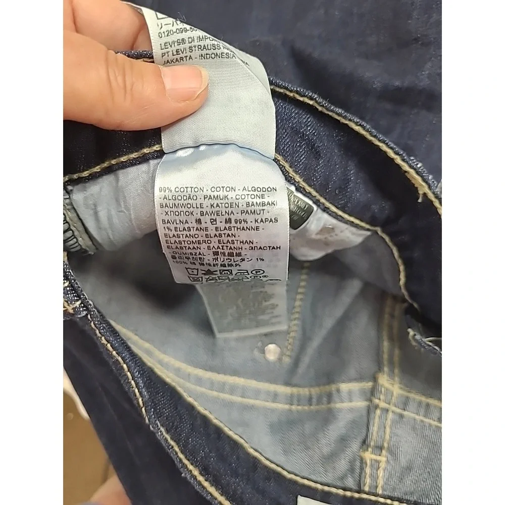 Levis 524 Superlow Jeans 17M‎ 38x32 Dk Wash Low Rise Straight Cut
